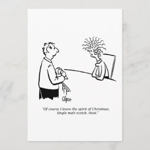 Invitation de fête de vacances - esprit de Noël