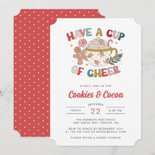 Invitation de fête de vacances mignonne