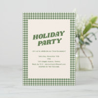 Invitation de fête de vacances personnalisée à car