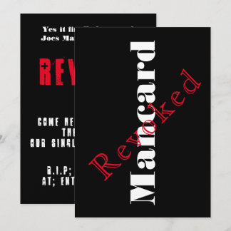 Invitation de fête d'enterrement de vie de garçon 