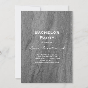 Invitation de fête d'enterrement de vie de garçon 