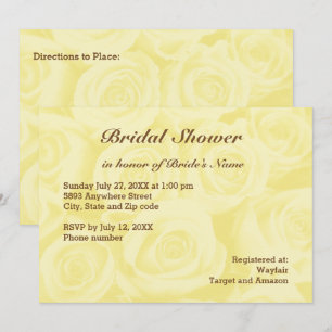 Invitation de Fête des mariées Arrière - plan de r