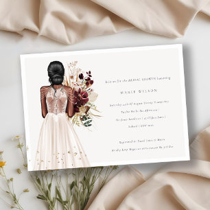 Invitation de Fête des mariées de Mariage blanc mi
