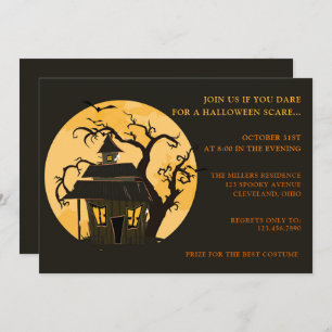 Invitation de fête d'Halloween effrayant