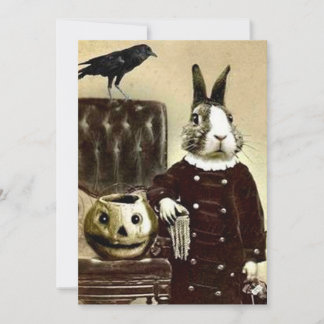 Invitation de fête d'Halloween surréaliste vintage