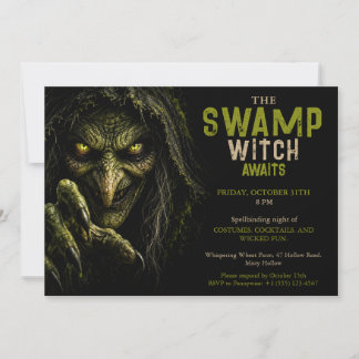 Invitation de fête en costume d'Halloween de sorci