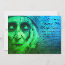 Invitation de fête en costume d'Halloween de sorci
