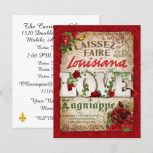 Invitation de Fête en Louisiane