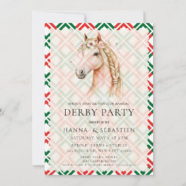 Invitation de fête équestre de Derby