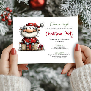 Invitation de fête festive et fantaisiste de Père 
