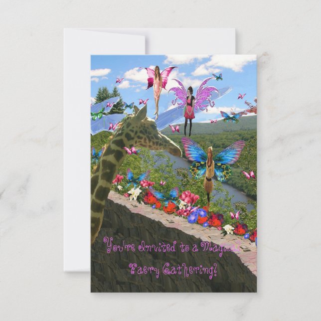 Invitation de fête Foire (Fée) Rassemblement (Devant)