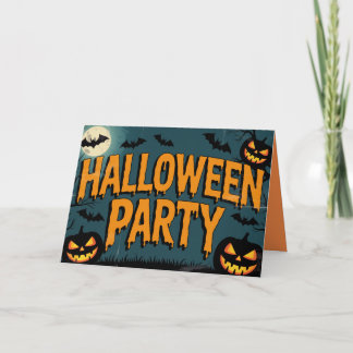 Invitation de fête Halloween