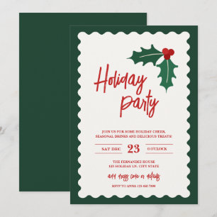 Invitation de fête moderne et festive pour les Fêt