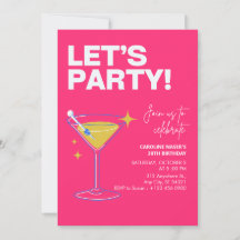 Invitation de fête moderne pour 30 ans Anniversair