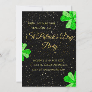 Invitation de fête modifiable pour la Saint-Patric
