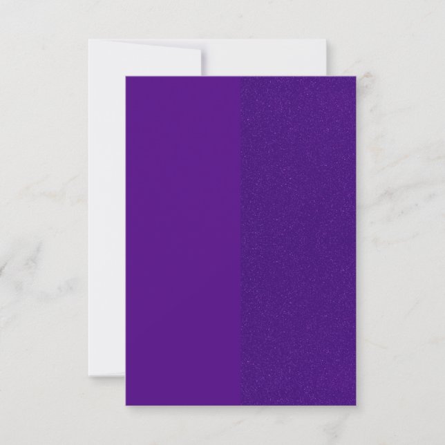 Invitation de fête Paillettes Violettes – Personna (Devant)