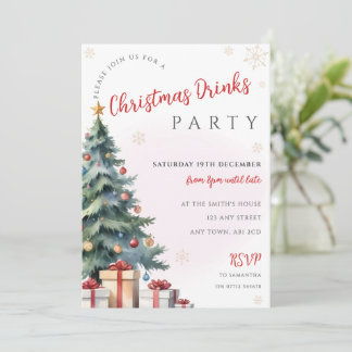 Invitation de fête pour les cadeaux traditionnels