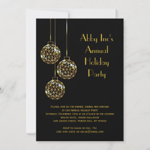Invitation de Fêtes d'entreprise moderne