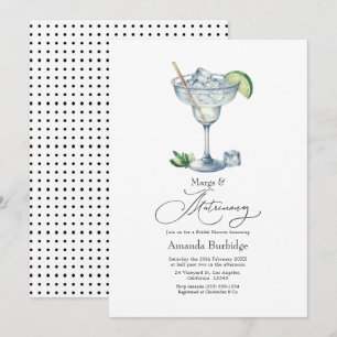 Invitation de Fiançailles Classieuse Margs & Matri