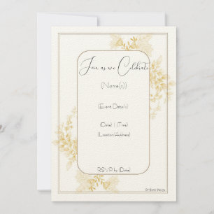 Invitation de fiançailles de mariage