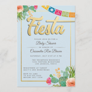 Invitation de Fiesta Baby shower