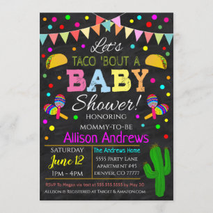 Invitation de Fiesta Baby shower