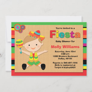 Invitation de Fiesta Baby shower