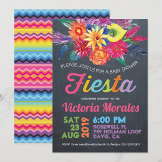 Invitation de Fiesta Baby shower Party