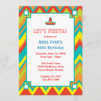 Invitation de Fiesta Cinco De Mayo