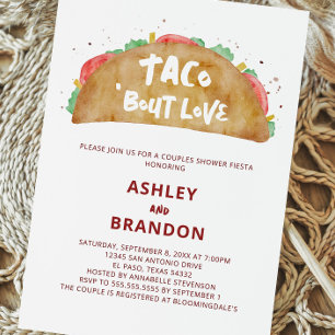 Invitation de Fiesta de Douche de Couple 'Taco 'Bo