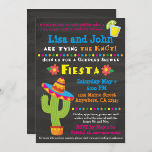 Invitation de fiesta de Fête de la mariée de