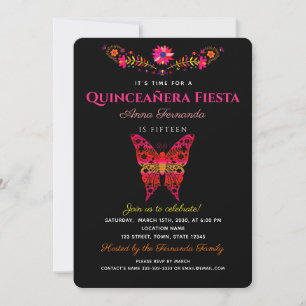 Invitation de Fiesta Quinceañera