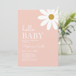 Invitation de fille Baby shower Daisy