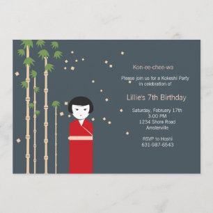 Invitation de filles japonaises