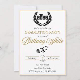 Invitation de fin d'études 2025