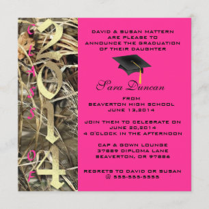 Invitation de fin d'études Camo Classic 2014