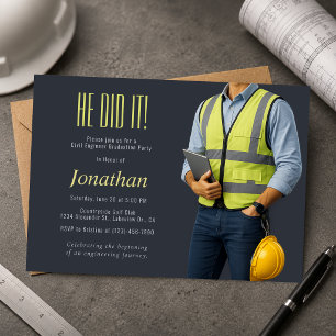 Invitation de fin d'études d'ingénieur civil