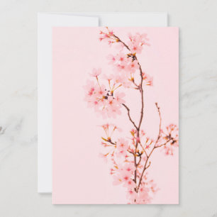 Invitation de fleur de marbre rose