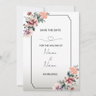 Invitation de Floral Walima