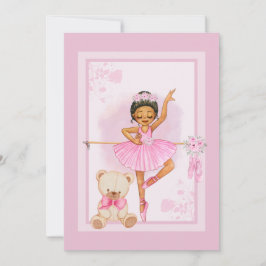 Invitation de flore de ballerine