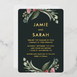 Invitation de Foil Gum Blossom