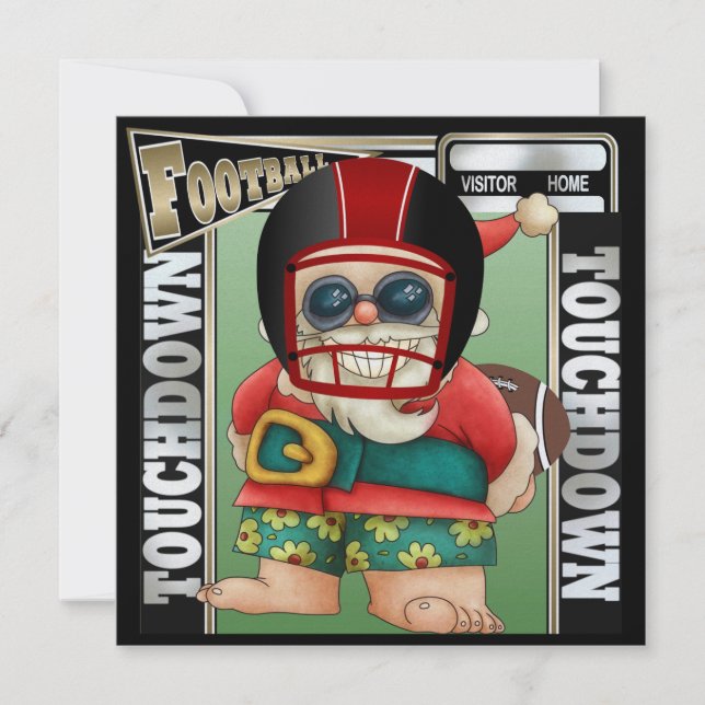 Invitation de Football Père Noël - SRF (Devant)