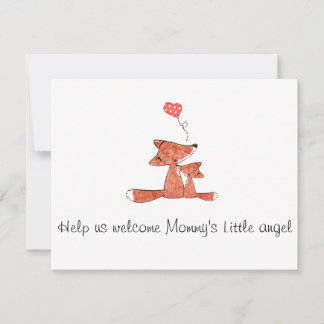 Invitation de Fox Baby shower