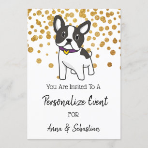 *~* Invitation de Frenchie French Bulldog Mignon