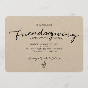 Invitation de Friendsgiving