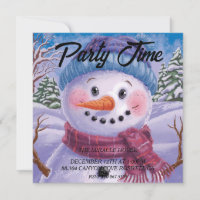 Invitation de Frosty le bonhomme de neige
