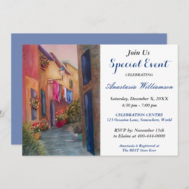 Invitation DE FUND RAISER PARTY (Devant / Derrière)