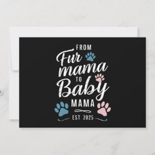 Invitation De Fur Mama à Baby Mama Estimé 2025 Chien Chat Mam