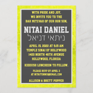 Invitation de Fuzzies de Tennis