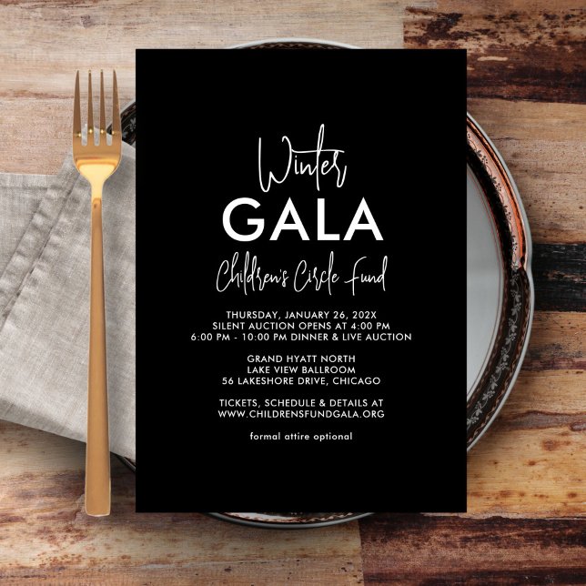Invitation De Gala Simplement Déclarée (Créateur téléchargé)